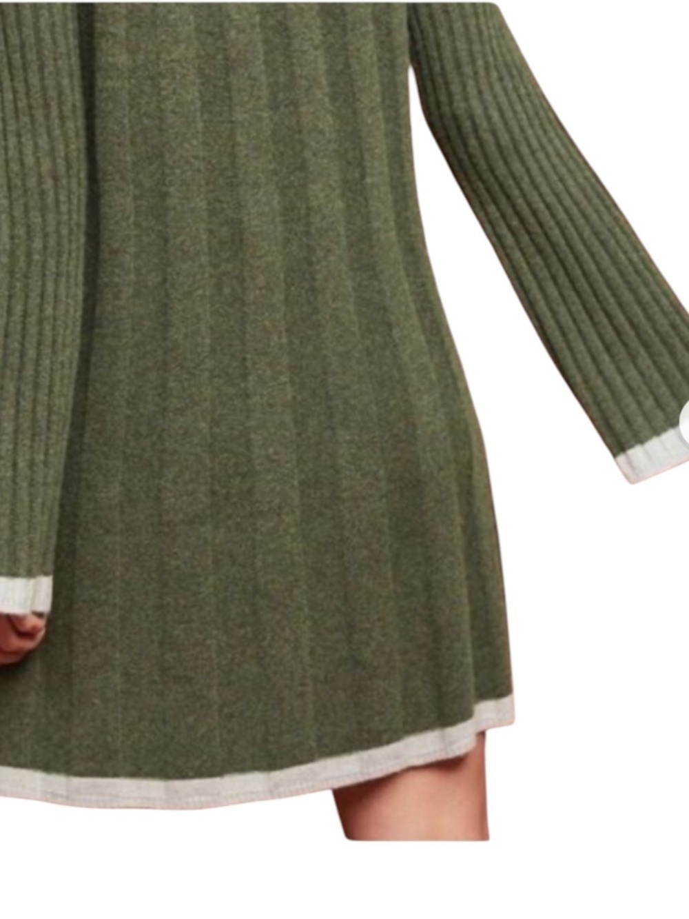 Anthropologie Arsenau Sweater Dress Wool Blend Sz XS Bell Sleeves Pullover Style - Picture 3 of 13